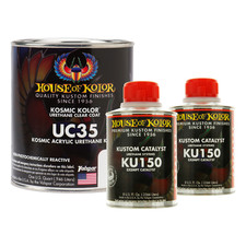 House Of Kolor Uc35-q01 Kosmic Acrylic Klear Clearcoat Quart Kit W Catalyst