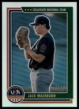2022 Panini Stars & Stripes #37 Jack Washburn Longevity Base Holo Silver /99