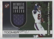 2003 Topps Pristine Pristine Performance Amani Toomer #PP-AT s1i