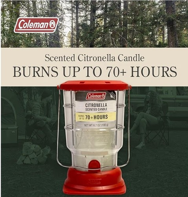 #ad Coleman 70 Hour Citronella Candle Outdoor Lantern Classic Design WE SHIP OVERSE $49.99