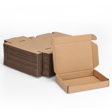 MEBRUDY 6x4x1 Inches Shipping Boxes Pack of 50, Small / 50 Pack, Brown 