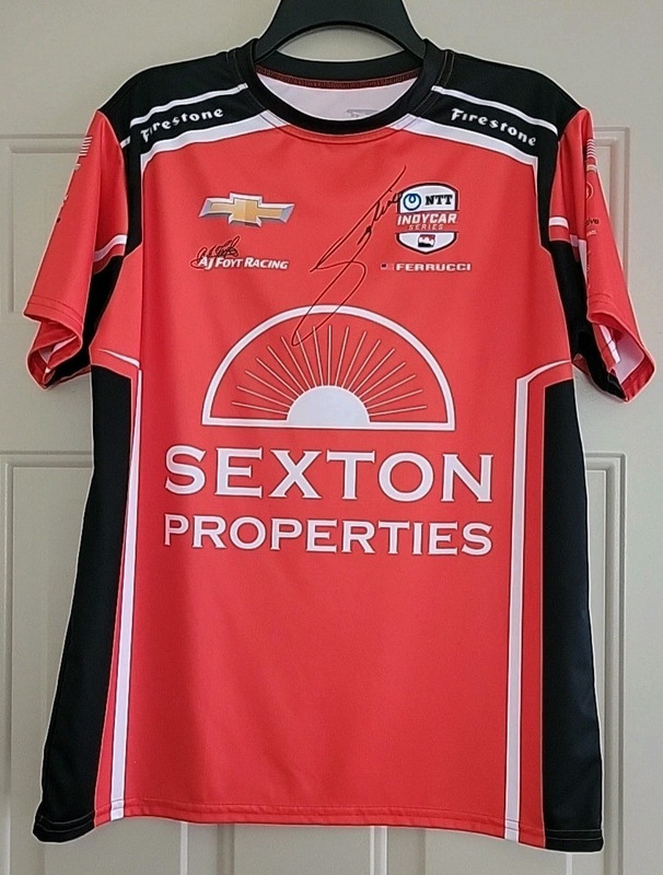 Santino Ferrucci Foyt IndyCar 2025 Jersey Small Signed Autographed #14 iNDY 500