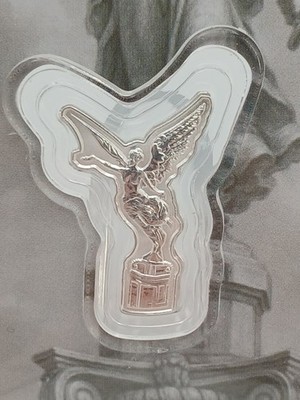 希少廃盤Ｄ VD昇天峠('51メキシコ)ブニユエル 2025 Mexican Angel of Independence Jumbo Shaped 1 gram .999 Silver