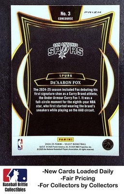【希少/美品/レア】Aaron Skipper ZINE『SOFT』テートモダン 2024-25 Panini Select #3 De'Aaron Fox Blue Cracked Ice Prizm San