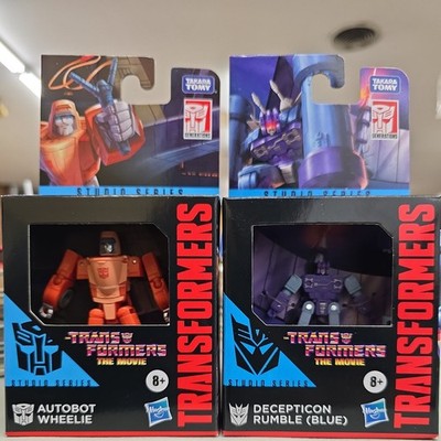 Transformers Studio Series86 Decepticon Rumble (Blue) & Autobot Wheelie   Sealed