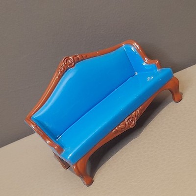 Vintage Metall Puppenhaus Möbel 1980er Mattel THE LITTLES Druckguss SOFA SETTE