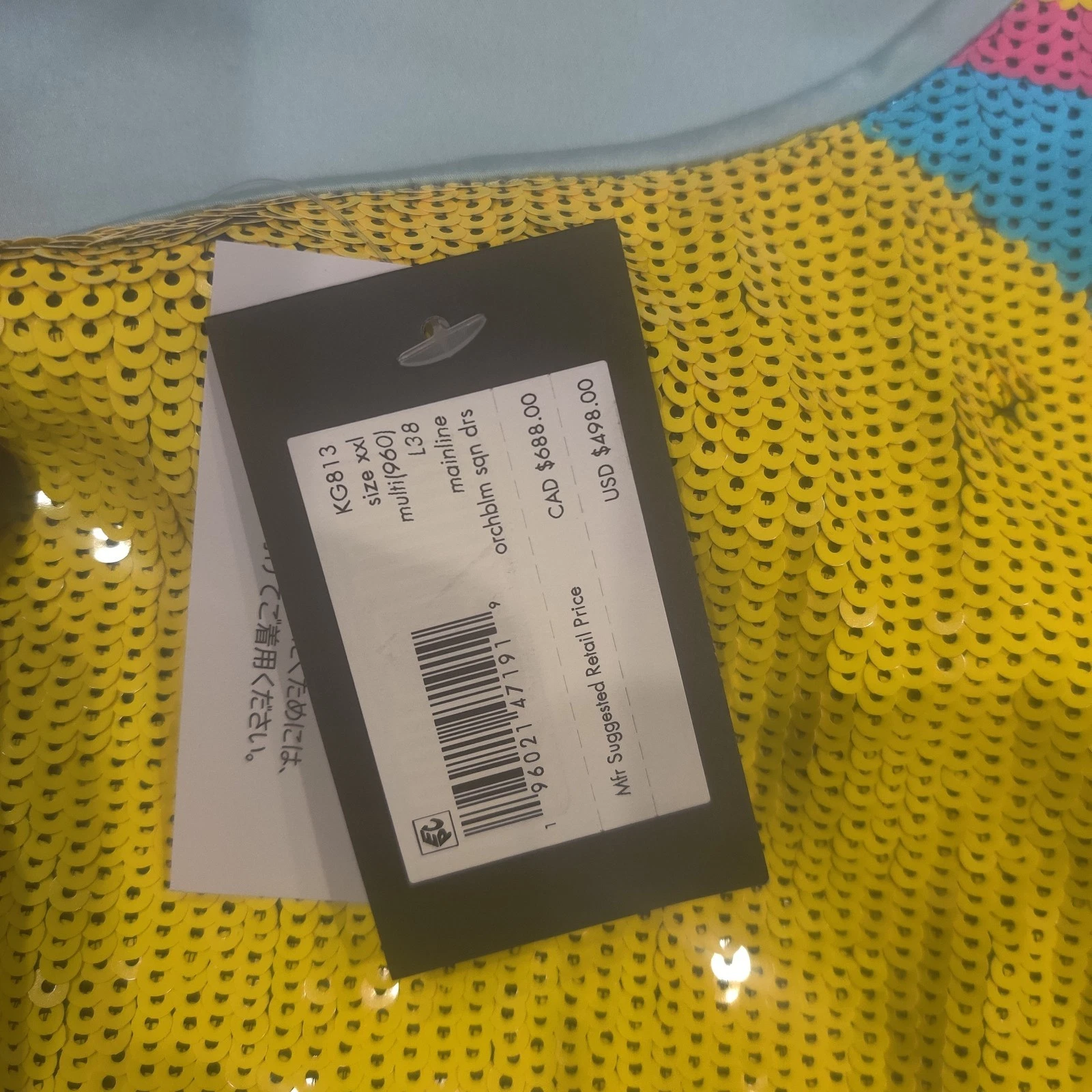 Abito paillettes Kate Spade taglia XXL nuovo $498