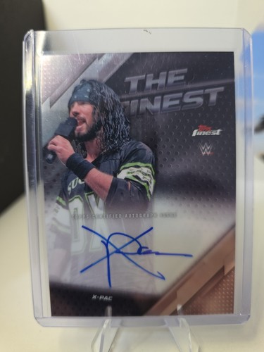 2025 WWE Topps Finest X-PAC on Card Auto