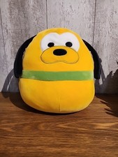 Disney Squishmallows Pluto Plush Round Stuffed Animal Yellow Dog 7" Inch