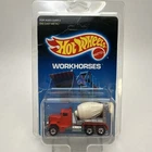 Vintage 1986 Hot Wheels Workhorses Peterbilt Cement Truck #1169 Unpunched