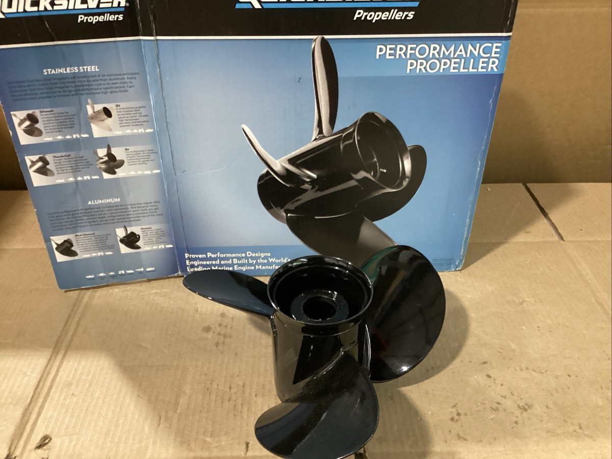 Quicksilver QA2036X Black Diamond 13.25 x 17P Propeller ( Open Box