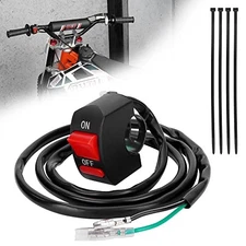 7/8" 22mm Handle Bar Kill Switch, Kill On Off Male and Female Plug(1000mm wire)