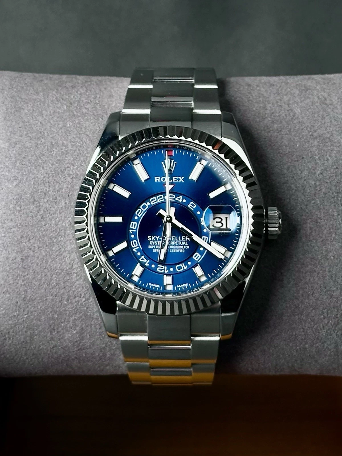 Rolex Sky-Dweller 326934 Stainless Steel Blue Dial 42MM Men's Watch