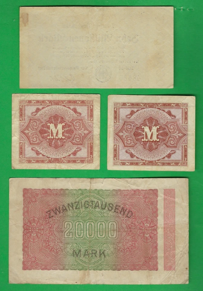 GERMANY  1923 - 1944 ~ MARK ~ 4 X PAPER MONEY LOT # 9375 (*-*) - Image 2 of 2