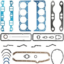 Full Engine Gasket Set For Early 2 Piece Rear Seal Chevrolet Sbc 283 327 350 5.7