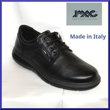 Scarpe da uomo IMAC invernali vera pelle nere classiche stringate comode leggere