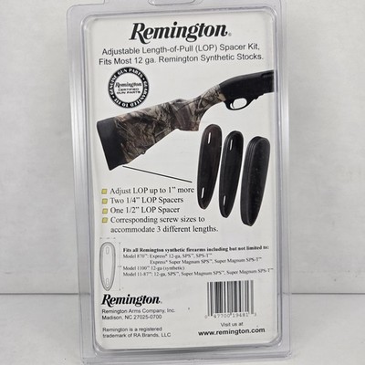 Remington 12 Gauge Synthetic Stock length of pull LOP spacer kit