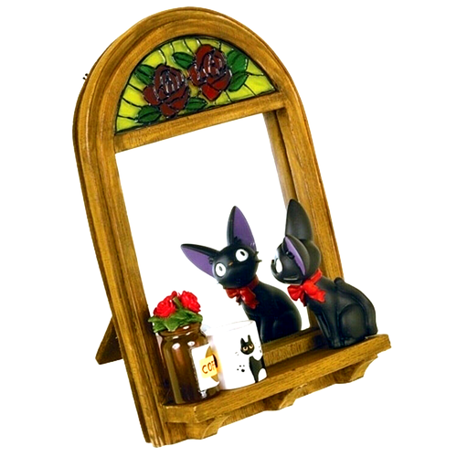 Ghibli Kiki's Delivery Service Jiji Stand Mirror tabletop Wall Hanging