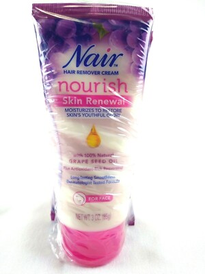 Nair Hair Remover Cream 3 Nourish Skin Renewal Grapeseed Oil 3 oz Cream NWT