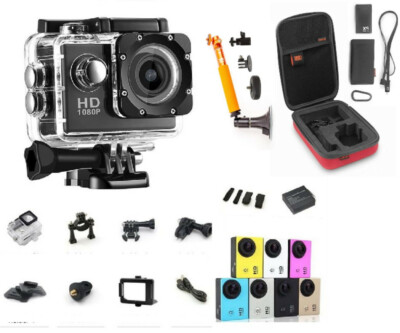 4K 1080P Ultra HD Sport Action Camera DVR DV Waterproof Camcorder 32G Card Case