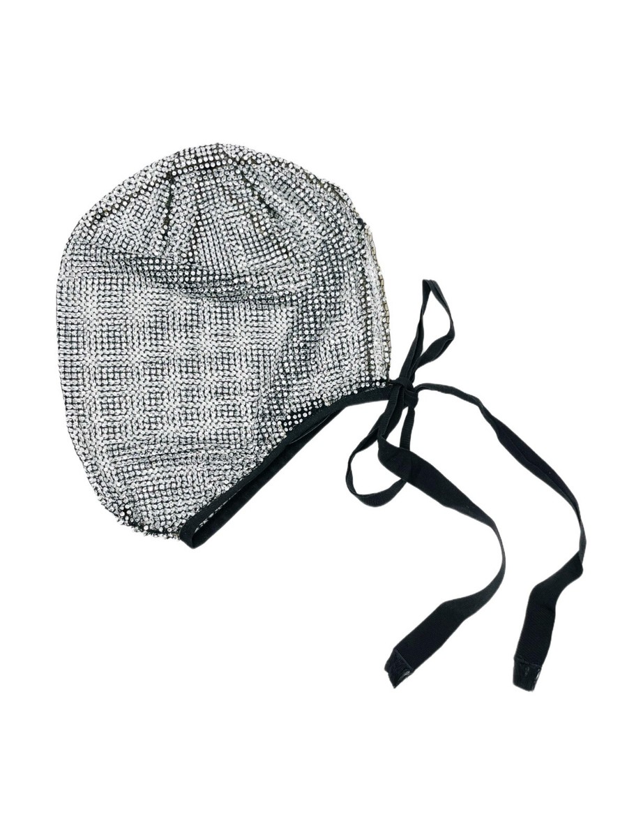 GUCCI グッチ フェイスマスク RARE GUCCI Crystal Mesh Mask in Silver, Fall Winter 2017
