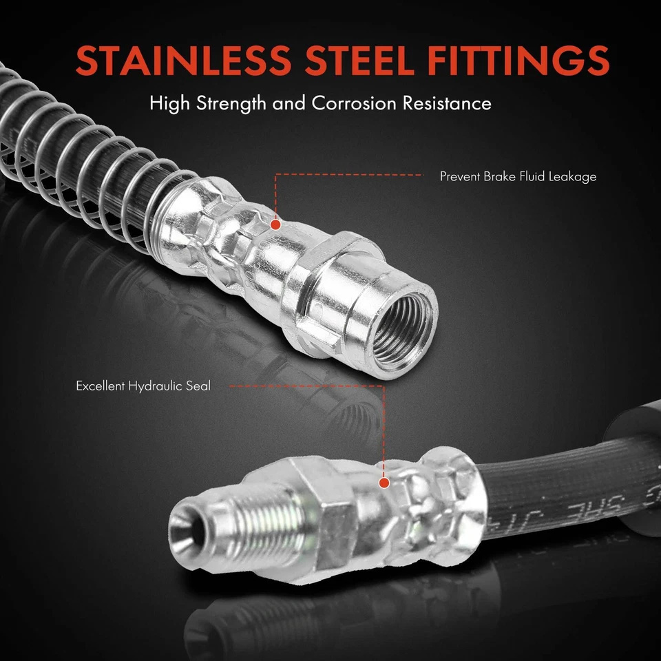 1x Manguera hidráulica de freno delantero izquierdo o derecho para Mercedes-Benz SL400 SL450 SL550 Foto 4 de 4