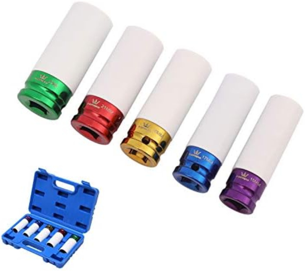 Set Bussole Colorate per Cerchi Lega - Protezione Styling 5 Pezzi
