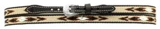 M&F Western Mens Hatband Leather Ribbon Diamond Shaped Conchos Black 0277401