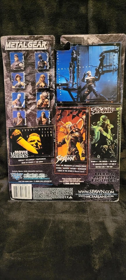 老式 1999 年 Metal Gear 实心 PSYCHO MANTIS 6 英寸可动人偶 Mcfarlane 玩具 全新带盒 — 第 2/4 张图片