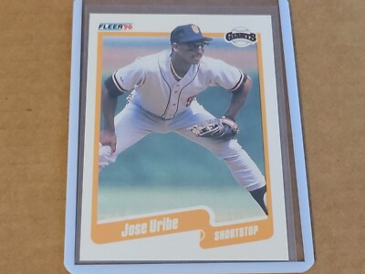 1990 Fleer #74 Jose Uribe ERR San Francisco Giants Nmmt