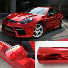 Whole Car Wrapping Red Mirror Chrome Metal Vinyl Sticker Film Bubbles Free Us Whole Car Wrapping Red Mirror Chrome Metal Vinyl Sticker Film Bubbles Free Us