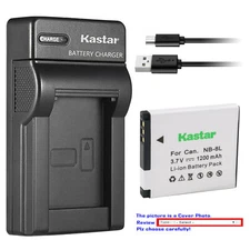 Kastar Battery Slim Charger for Canon NB-8L CB-2LA Canon PowerShot A2200 Camera