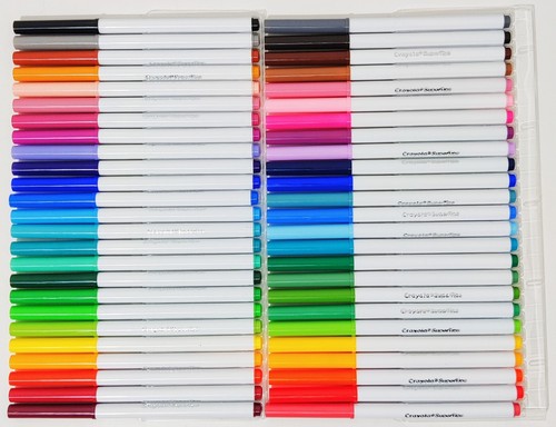 Crayola 50 count Washable Super Tips Colouring Markers 50 Colors 58-5050 - Picture 3 of 6