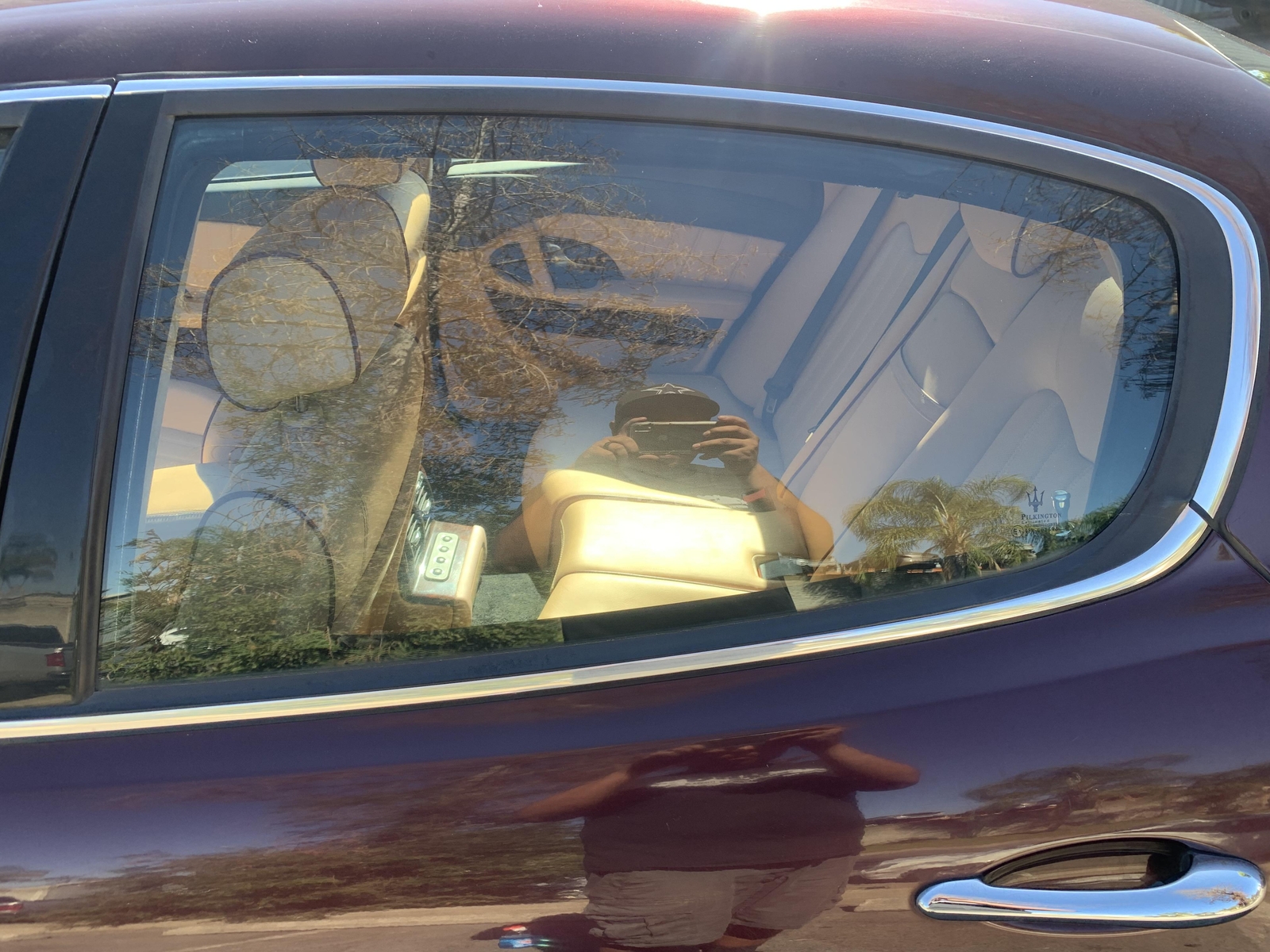 08 MASERATI Left LH Driver Rear Door Glass
