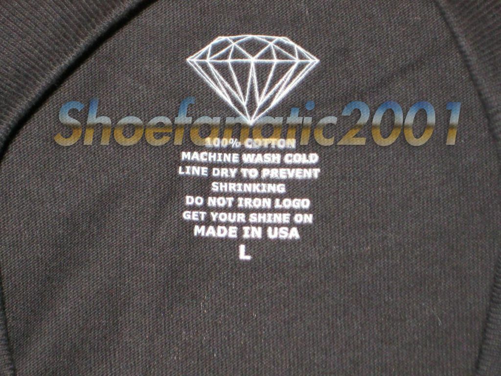 T-shirt Homme Crooks & Castles X Diamond Supply Co - Taille M - Noir - Streetwear Y2K