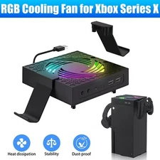 RGB Cooling Fan Vertical Stand Cooler Accessories for Xbox Series X Game Console