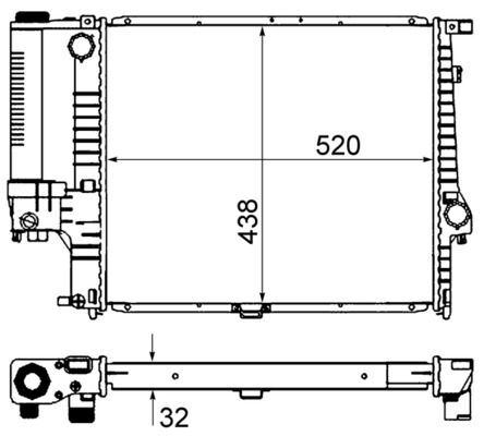 Mahle CR 280 000S KüHler, MotorküHlung FüR BMW-image