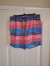 Mens Medium Vineyard Vines Swim Trunks Mesh Lining Drawstring Swimwear