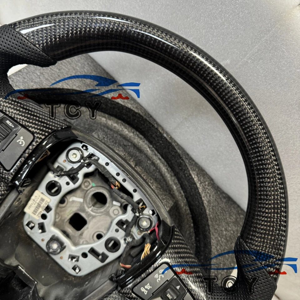 Fit for Chevrolet Camaro Malibu 2010-2015 Carbon Fiber Steering Wheel - Image 2 of 4