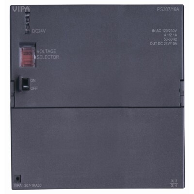 VIPA 307-1KA00 - PS307 Power Supply, 100-240VAC Input, 24VDC Output, 10A