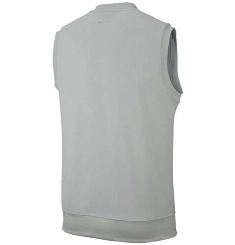NWT Nike GOLF SWEATER VEST Sleeveless V-Neck POWDER GRAY AV5225-043 | eBay