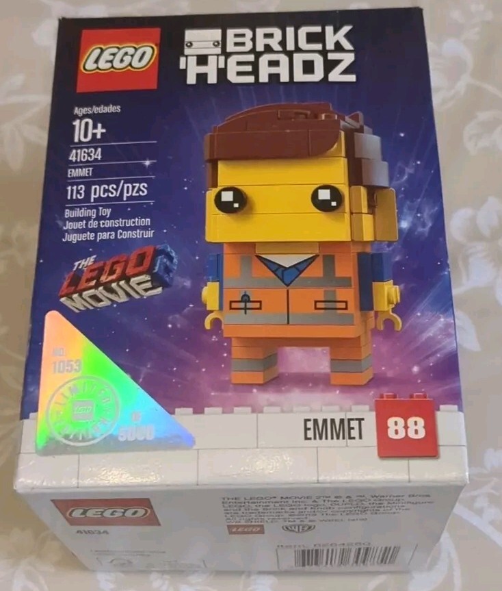 LEGO EXCLUSIVE BRICKHEADZ: Emmet (41634) Limited Edition 1053/5000 NISB 