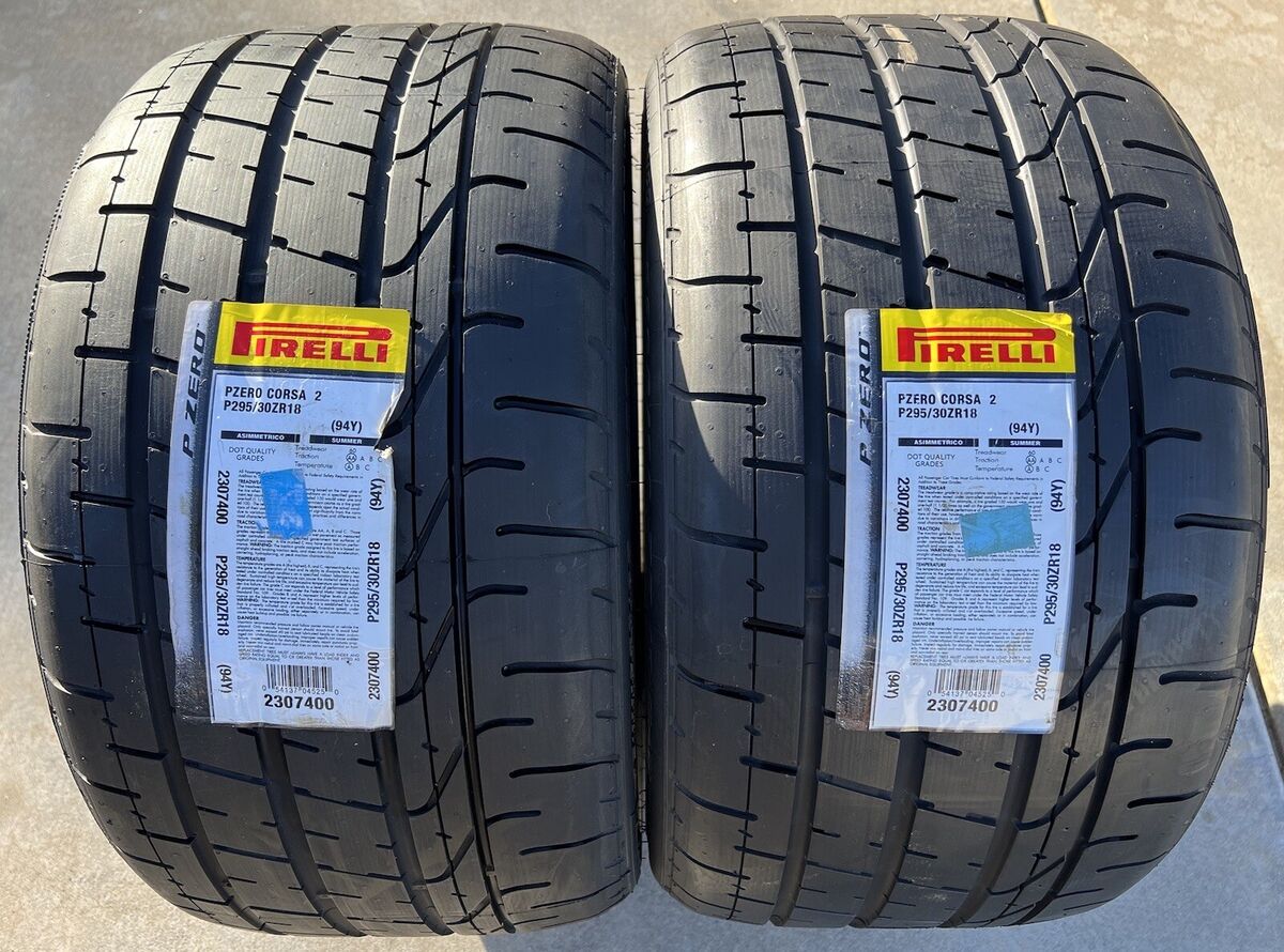 Set of TWO BRAND NEW 295/30ZR18 Pirelli P Zero Corsa 2 Tires Set of TWO BRAND NEW 295/30ZR18 Pirelli P Zero Corsa 2 Tires