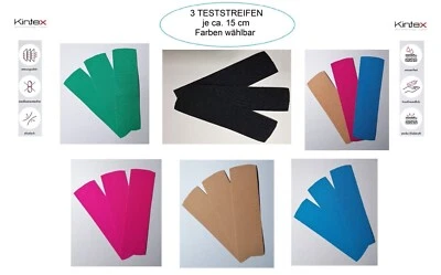 KINTEX CLASSIC KINTEX👍🏻 Kinesiologie CLASSIC Tape TESTSTREIFEN 3 mal ca. 15 cm