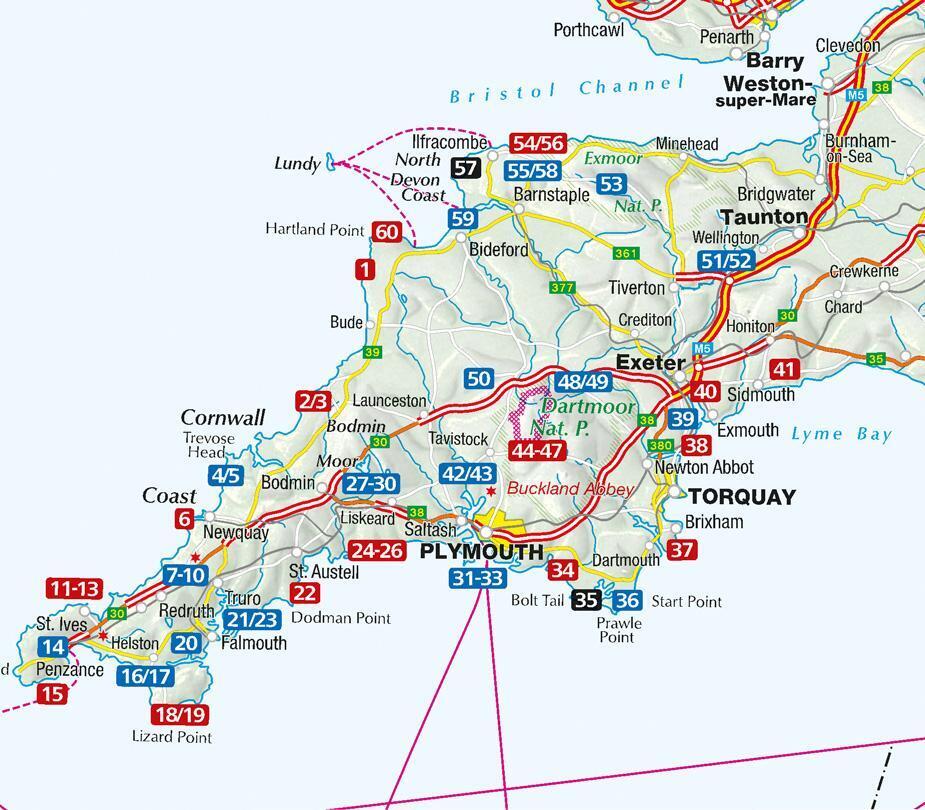 Thumbnail - Kompass Wanderführer 5986 Cornwall Und Devon | Claus-günther Frank (u.