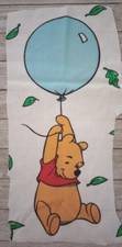 Disney pooh balloon fun fabric blue large 14 x 5 inch new