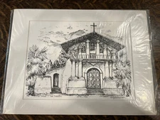 Vintage Virginia Celli Mission Delores San Francisco Print