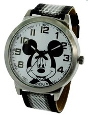 Disney MCK991 Unisex Mickey Mouse Jumbo Oversized Cloth Band White Dial Watch