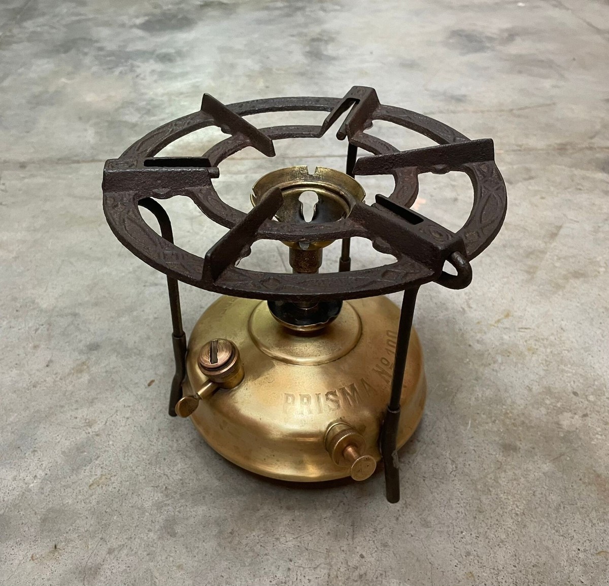 石 置物 水玉 金 essential store vintage conran Old Vintage Prisma No.100 Kerosene Pressure Brass Camping Stove