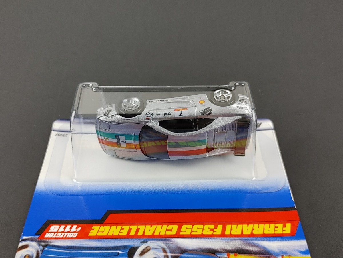 Ferrari F355 Challenge #1115 Silver Racing Stripes Diecast Car Hot